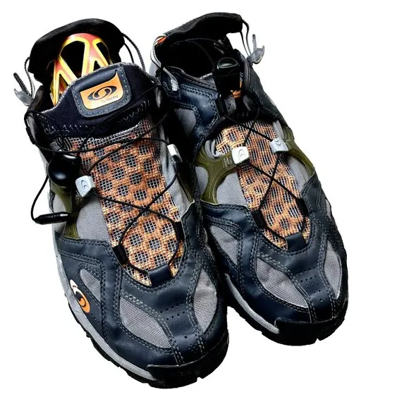 Salomon Techamphibian Multi Trail Running Hiking Shoes - Orange/Black Size US 11