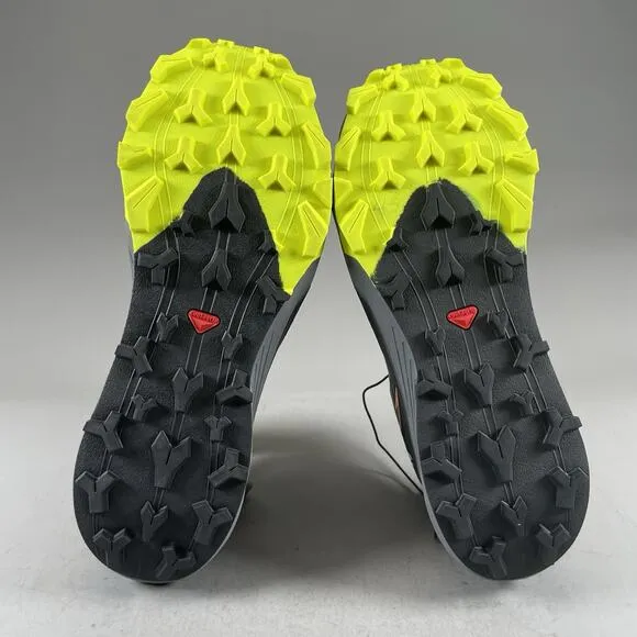 Salomon Thundercross Men’s 10 Black Hiking Shoes Trail Running Sneakers 472954