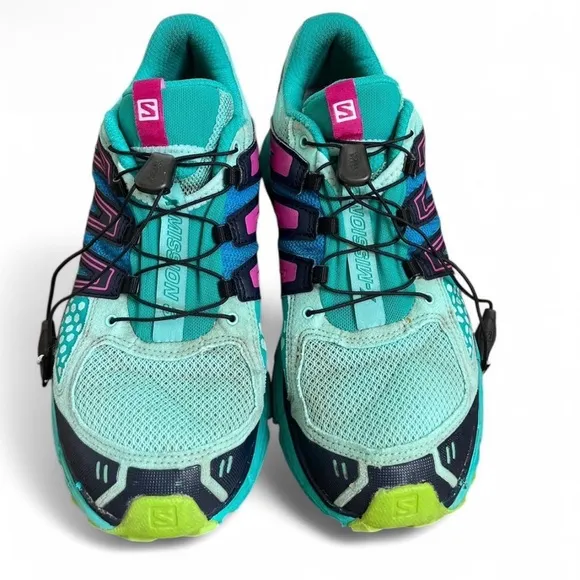 Salomon X Mission 3 Womens Size 10 Green Blue Pink Shoes 171383 Gorpcore Hiking