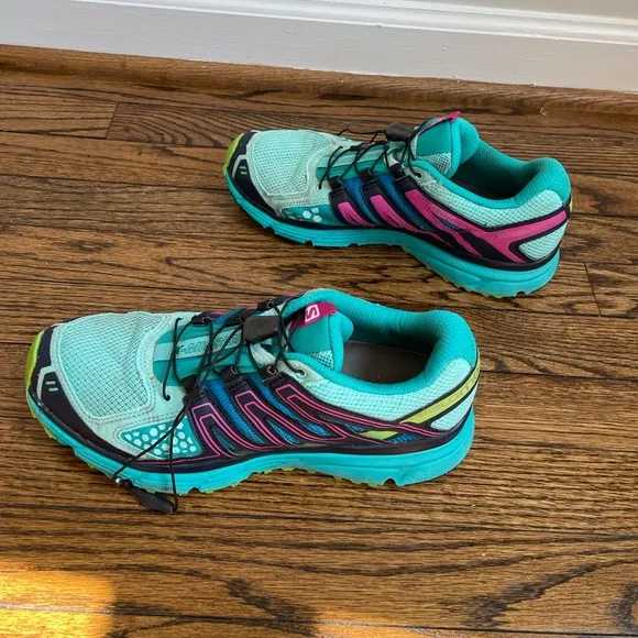 Salomon X Mission 3 Womens Size 10 Green Blue Pink Shoes 171383 Gorpcore Hiking