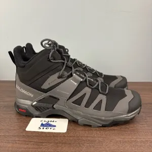 Salomon X Ultra 4 Mid GTX Hiking Boots Shoes Black Gray 413834 Men's Size 12.5