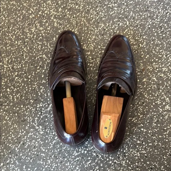 Salvatore Ferragamo Brown Leather Slip-On Loafers