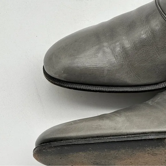 Salvatore Ferragamo Mens Gray Shoes Loafers size 7