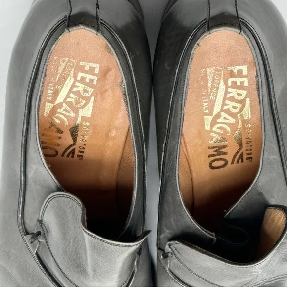 Salvatore Ferragamo Mens Gray Shoes Loafers size 7