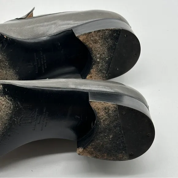 Salvatore Ferragamo Mens Gray Shoes Loafers size 7