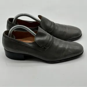 Salvatore Ferragamo Mens Gray Shoes Loafers size 7