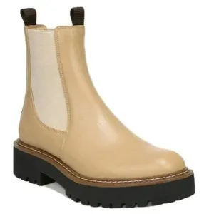 Sam Edelman Laguna Chelsea Boots Waterproof Lug Sole Beige Tan Size 10.5 NWT