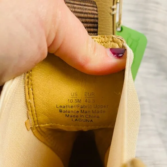 Sam Edelman Laguna Chelsea Boots Waterproof Lug Sole Beige Tan Size 10.5 NWT