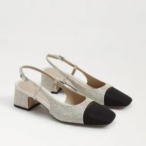 SAM EDELMAN TARRA GLITZ SLINGBACK SHOES