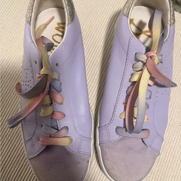 Sam Edelman White Sneakers with Comfort Fit and Sleek Design