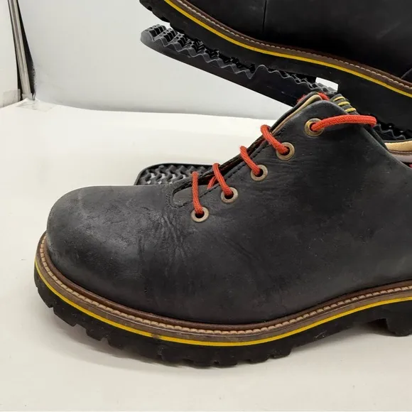 Samuel Hubbard Mens 9 Hubbard Fresh Hiking Shoes Leather Vibram Black Cowhide