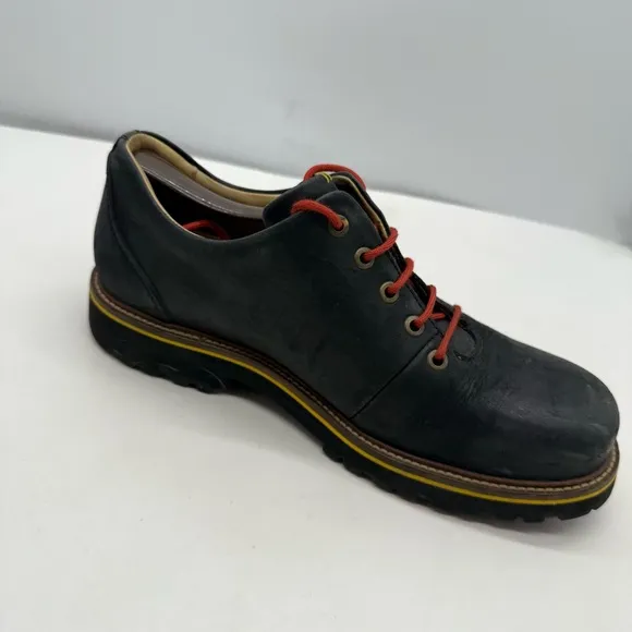 Samuel Hubbard Mens 9 Hubbard Fresh Hiking Shoes Leather Vibram Black Cowhide