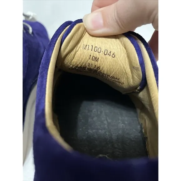 Samuel Hubbard Men’s Size 10M Vibram Sole Leather Suede Purple Dress Shoes