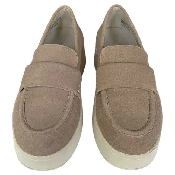 Sanctuary Peacemaker Suede Platform Loafers Shoes Cafe Women's 6.5