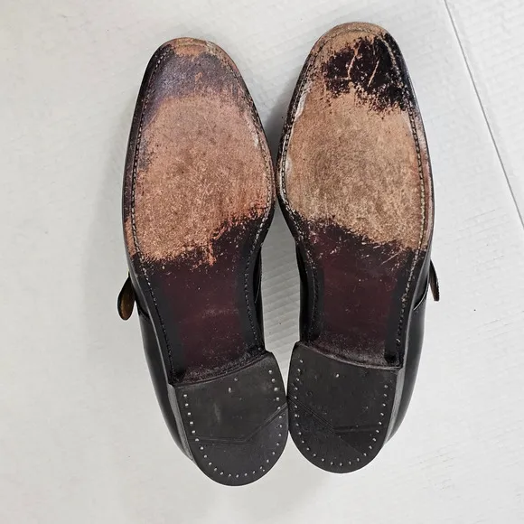 Sanders Charles‎ Horrell Loake Style Black Monk Strap Shoes Size 10 1/2 D