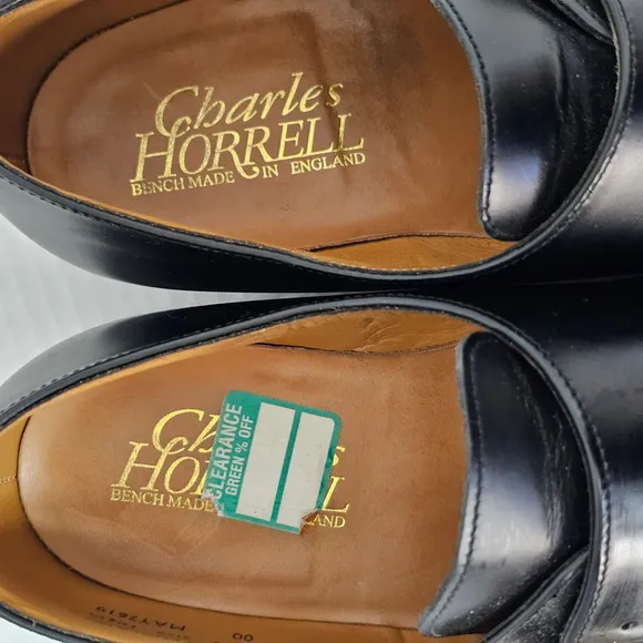 Sanders Charles‎ Horrell Loake Style Black Monk Strap Shoes Size 10 1/2 D