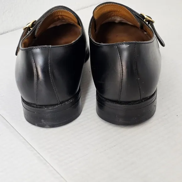 Sanders Charles‎ Horrell Loake Style Black Monk Strap Shoes Size 10 1/2 D