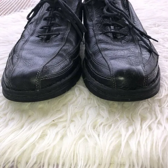 SANDRO MOSCOLONI Tour Mens Black Leather Oxford Comfort Shoes Brazil Sz …