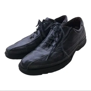 SANDRO MOSCOLONI Tour Mens Black Leather Oxford Comfort Shoes Brazil Sz …