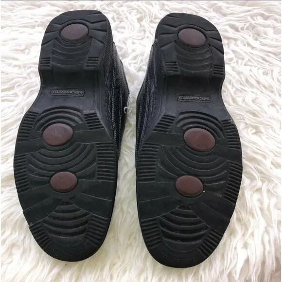 SANDRO MOSCOLONI Tour Mens Black Leather Oxford Comfort Shoes Brazil Sz …