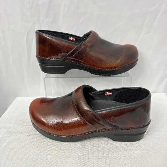 Sanita Clogs Women’s Size 10 Professional Cabrio Leather‎ Shoes Brown 41 Comfort