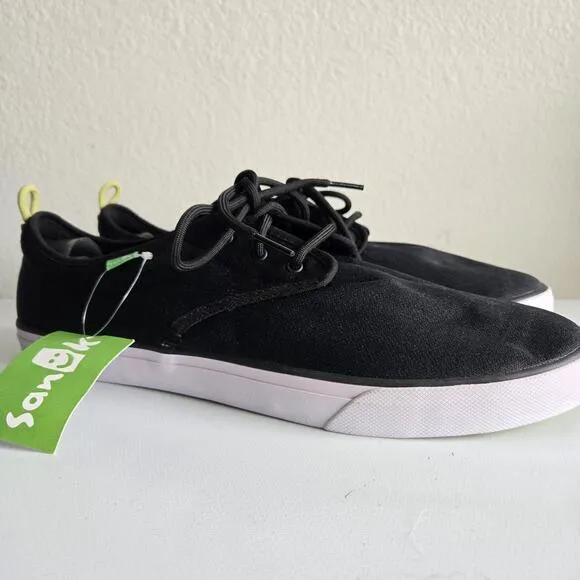 Sanuk Guide Plus Casual Lace Up Sneaker Shoes Men’s Size 13 1019351 Black‎