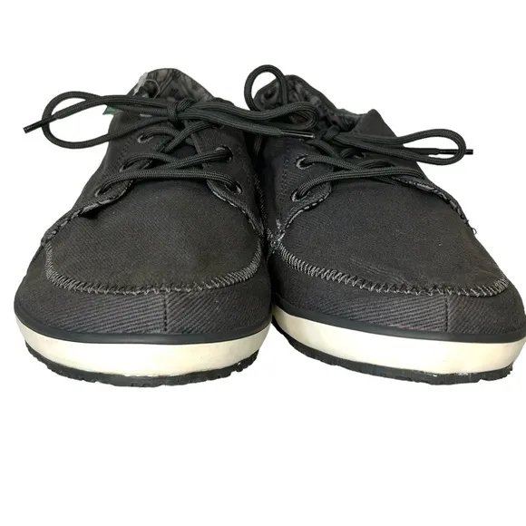 SANUK Men Size 10 Cassius Charcoal Lace Up Casual Street Shoes Sneakers SMF10451