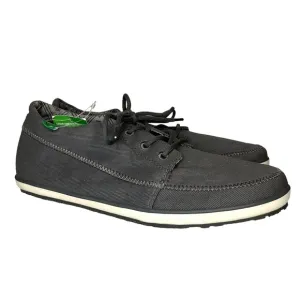 SANUK Men Size 10 Cassius Charcoal Lace Up Casual Street Shoes Sneakers SMF10451