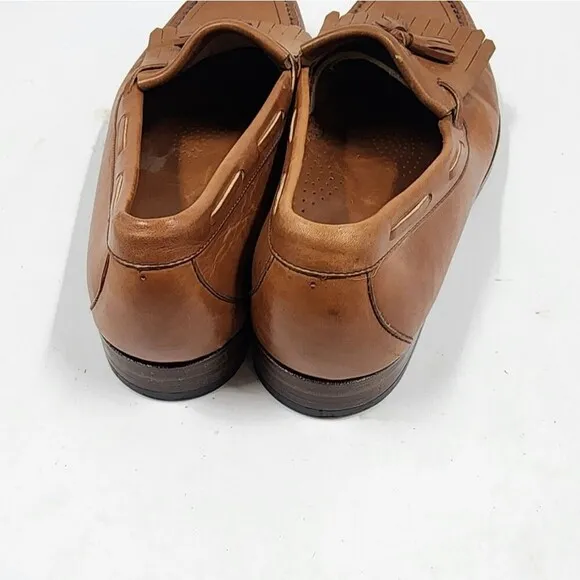 SAS Kiltie Tassel Handsewn Moc Toe Leather Loafers Dress Shoes 12 N