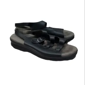 Sas Womens Comfort Tripad Leather Sandals shoes sz 9.5W Wide