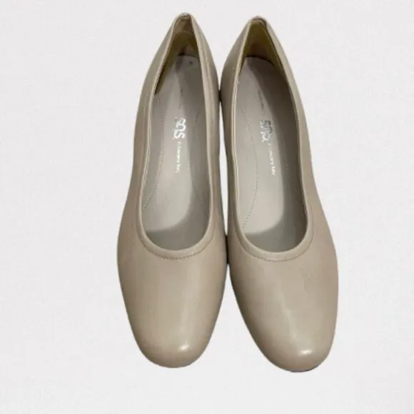 SAS Womens Worn Once Milano Pump Heel Comfort Shoes Sz 9N Crema