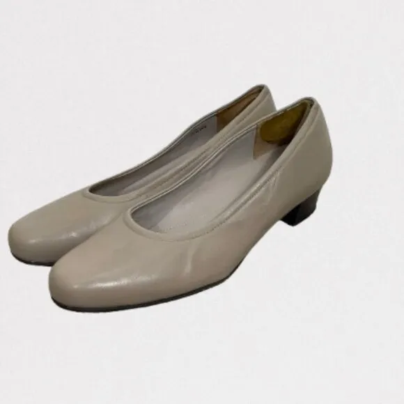 SAS Womens Worn Once Milano Pump Heel Comfort Shoes Sz 9N Crema