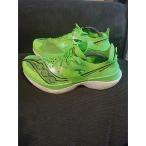 Saucony Endorphin Elite Carbon Plate Mens Size 11 Slime Green S20768 Used