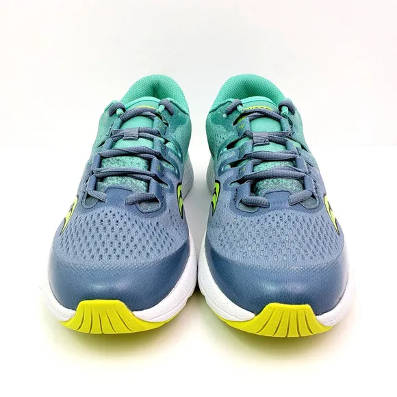 Saucony Freedom ISO Girls Size 6Y Womens Sz 7 Gray Green Running Sneaker Shoes