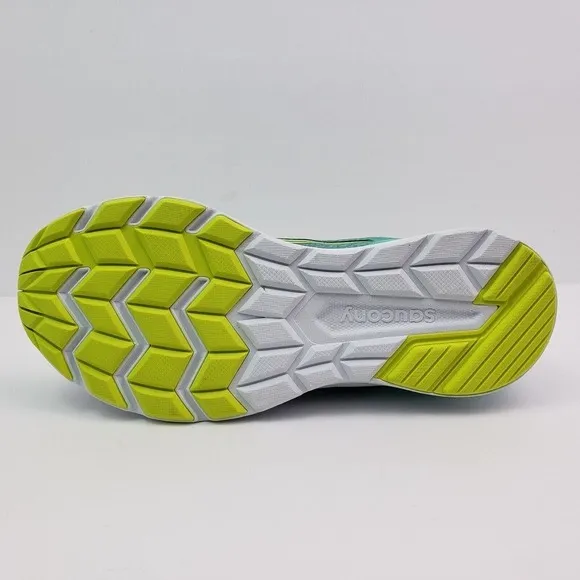Saucony Freedom ISO Girls Size 6Y Womens Sz 7 Gray Green Running Sneaker Shoes