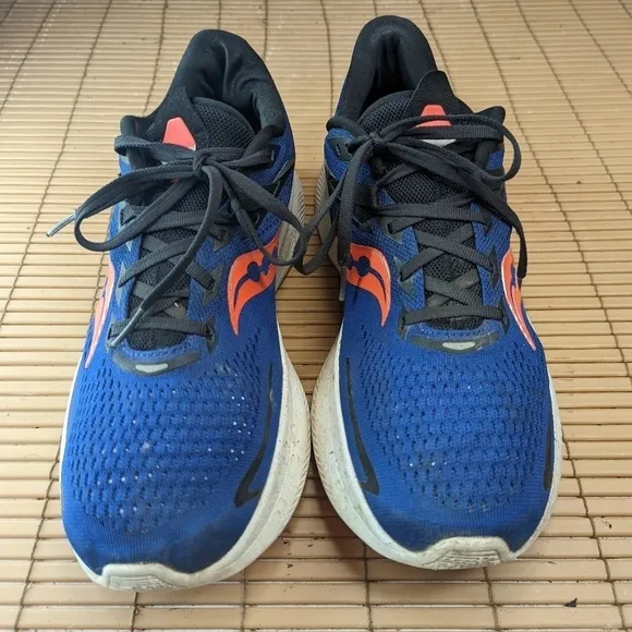 Saucony Mens Ride 15 S20729-16 Blue Running Shoes Sneakers Size 10.5