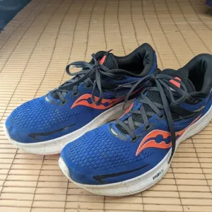 Saucony Mens Ride 15 S20729-16 Blue Running Shoes Sneakers Size 10.5