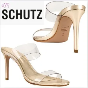 Schutz Revolve Ariella Heel Size‎ 8.5 Transparente Platina