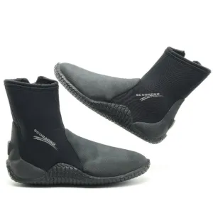 SCUBAPRO Neoprene Wet Suit Ankle-Zip Diving Boots M/8 Black