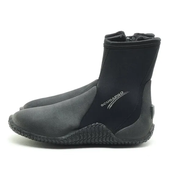 SCUBAPRO Neoprene Wet Suit Ankle-Zip Diving Boots M/8 Black
