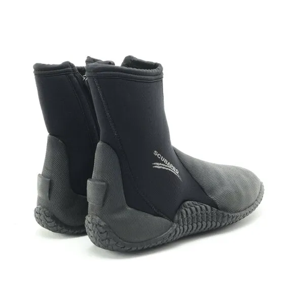 SCUBAPRO Neoprene Wet Suit Ankle-Zip Diving Boots M/8 Black
