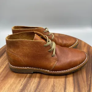 SeaVees 3 Eye Chukka Boots Mens 8 Brown Brass Leather Ankle Comfort Distressed