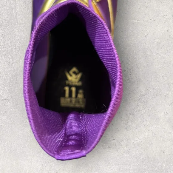 Size 11- Tronus Luxe Cushioned High Tops Purple
