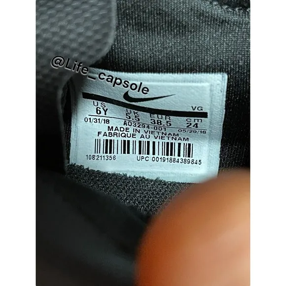 Size 6Y Nike Soccer JR Phantom VSN Club DF‎ TF Black Big Kids AO3294-001 New