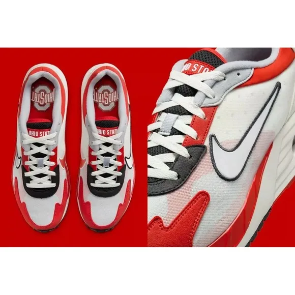 Size 9 Nike College Air Max Solo x Ohio State OSU Red White Blk Shoes FZ4839-001