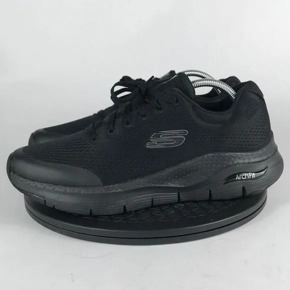 Skechers Arch Fit Black Comfort Athletic Shoes 232040 Men’s Size 11