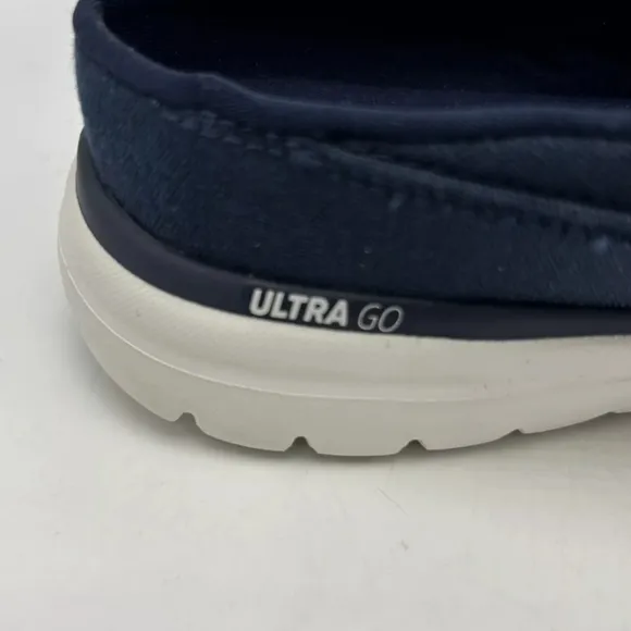 Skechers Boat Shoes On The Go Slip On Navy Goga Mat Air Cooled