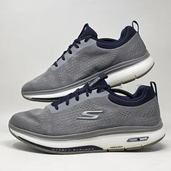 Skechers Go Walk Walker Outpace 216244WW Men's Size 12 Walking Shoes Grey