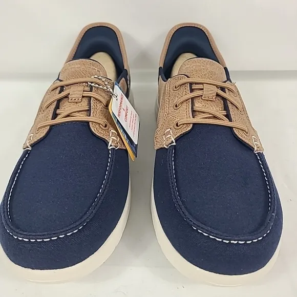 SKECHERS Women's On-The-Go Flex - Palmilla Hands Free Slip-Ins Navy Shoes Sz 8.5