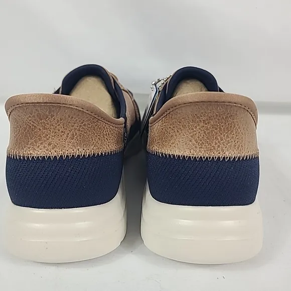 SKECHERS Women's On-The-Go Flex - Palmilla Hands Free Slip-Ins Navy Shoes Sz 8.5
